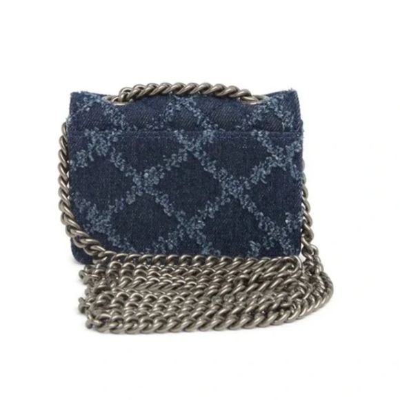 NEW Kurt Geiger Denim Micro size Crossbody Adjustable Chain Bag - Picture 8 of 8